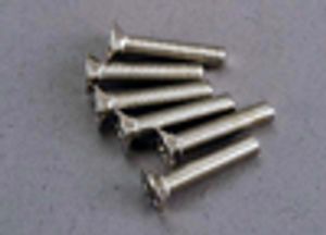 Screws, 3x15mm countersunk machine (6)