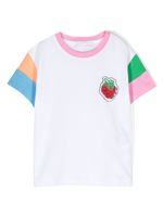 There Was One Kids t-shirt en coton à patch fraise - Blanc