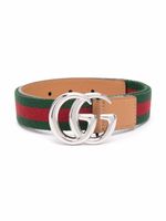 Gucci Kids ceinture à plaque logo GG - Vert