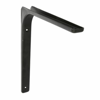 AMIG Plankdrager/planksteun van metaal - gelakt zwart - H250 x B300 mm