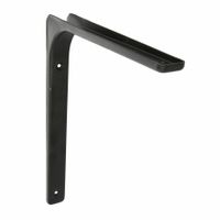 AMIG Plankdrager/planksteun van metaal - gelakt zwart - H250 x B300 mm