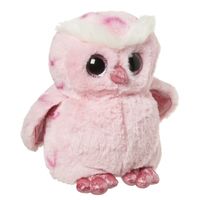 Speelgoed dieren uilen knuffel roze 18 cm