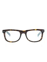 Montblanc tortoiseshell square-frame glasses - Marron - thumbnail