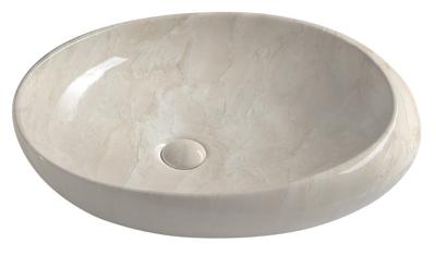 Keramische Opbouw Waskom Sapho Dalma 68x44 cm Beige