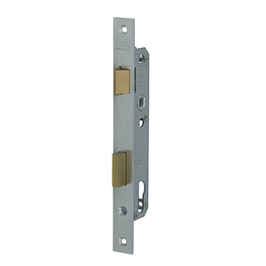 Nemef 8791 Deurslot | DM35mm | PC 92mm | krukgat 8mm | voorplaat staal verzinkt 24x245mm rechthoekig | messing dag- en nachtschoot | DR 2+4 -