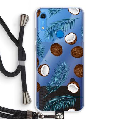 Kokosnoot roze: Huawei Y6s Transparant Hoesje met koord