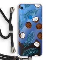 Kokosnoot roze: Huawei Y6s Transparant Hoesje met koord