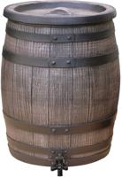 Roto regenton 50 liter dia. 42 x h.54 cm bruin 3/4' messing ingang tap - Meuwissen agro