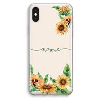 Zonnebloemen: iPhone XS Max Transparant Hoesje