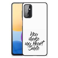 Samsung Galaxy M52 | Telefoon Hoesje | met tekst Heart Smile