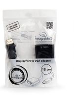 Gembird A-DPM-VGAF-02 DisplayPort naar VGA zwart kabeladapter/verloopstukje - thumbnail