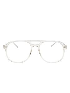 Saint Laurent Eyewear lunettes de soleil à monture pilote - Argent