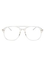 Saint Laurent Eyewear lunettes de soleil à monture pilote - Argent