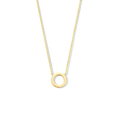 Ketting Rondje geelgoud 0,8 mm 42-45 cm