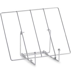 Metalen tablet/iPad standaard/houder zilver 30 cm