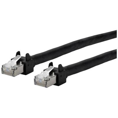 Metz Connect 13084F5000-E RJ45 Netwerkkabel, patchkabel CAT 5e S/UTP 5 m Zwart Geschikt voor sleepketting, PUR-mantel, UV-bestendig 1 stuk(s)
