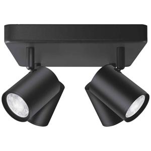 WiZ 8719514554573 IMAGEO WiZ Spots 4x5W B 22-65K RGB SQ LED-plafondlamp LED 20 W Zwart