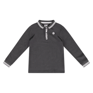 Lucky No. 7 Jongens polo shirt - Zwart