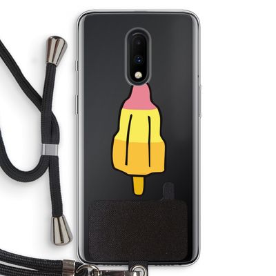 Raketijsje: OnePlus 7 Transparant Hoesje met koord