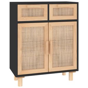 The Living Store Dressoir - Praktisch - Kast - 60 x 30 x 75 cm - Zwart