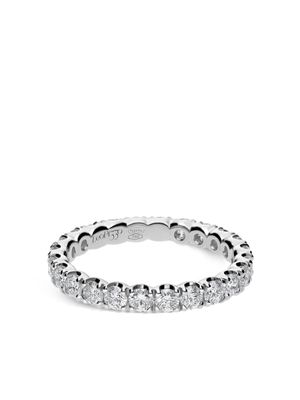 LEO PIZZO bague Anniversary en or blanc 18ct ornée de diamants - Argent