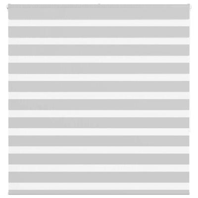 VidaXL Zebra rolgordijn 140x150 cm stofbreedte 135,9 cm lichtgrijs