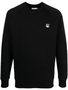 Maison Kitsuné sweat à patch logo - Noir