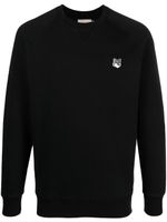 Maison Kitsuné sweat à patch logo - Noir - thumbnail