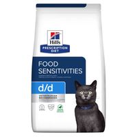 Hill's Prescription Diet D/D Food Sensitivities kattenvoer met eend & groene erwten 1,5 kg