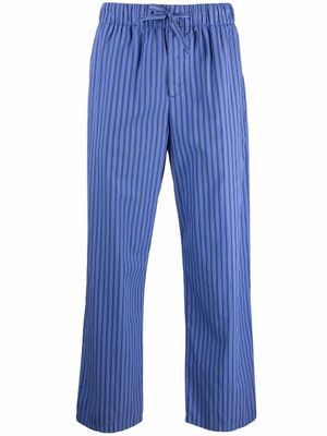 TEKLA pantalon de pyjama Verneuil à rayures - Bleu