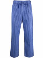 TEKLA pantalon de pyjama Verneuil à rayures - Bleu