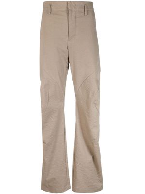 Post Archive Faction pantalon à coupe droite - Marron