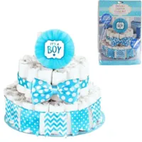 Amscan Diy pakket luiertaart its a boy set van 4 | 24 stuks