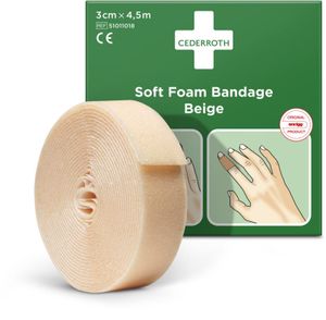 Cederroth zelfklevend schuimverband, beige, 3 cm x 4,5 m