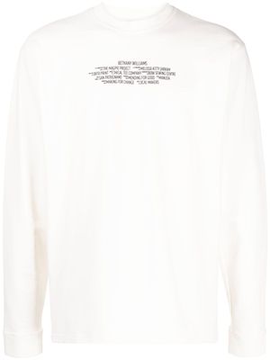 Bethany Williams t-shirt à logo imprimé - Bleu