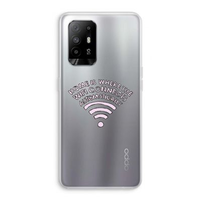 Home Is Where The Wifi Is: Oppo A95 5G Transparant Hoesje