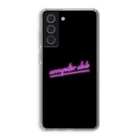 Vice Black: Samsung Galaxy S21 FE Transparant Hoesje