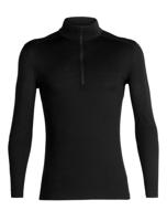 Icebreaker 200 Oasis LS Half Zip Pully Heren Black L