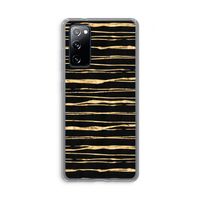 Gouden strepen: Samsung Galaxy S20 FE / S20 FE 5G Transparant Hoesje