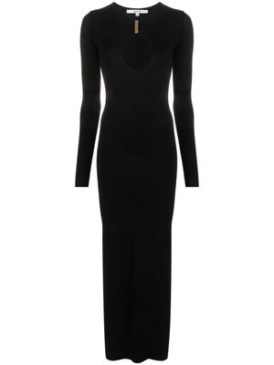 MANURI robe Mary Jean mi-longue - Noir