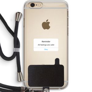 Reminder: iPhone 6 PLUS / 6S PLUS Transparant Hoesje met koord