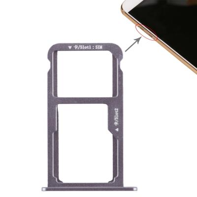 SIM-kaart lade + SIM-kaart lade/micro SD-kaart voor Huawei G9 plus (grijs)