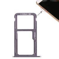 SIM-kaart lade + SIM-kaart lade/micro SD-kaart voor Huawei G9 plus (grijs)