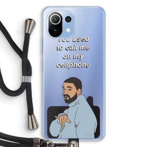 Hotline bling: Xiaomi Mi 11 Lite Transparant Hoesje met koord