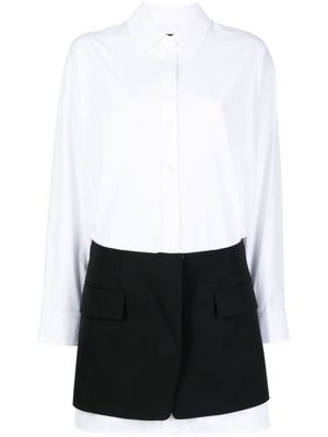 Juun.J robe-chemise à manches longues - Blanc