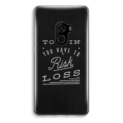 Risk loss: Xiaomi Mi Mix 2 Transparant Hoesje Risk loss: Xiaomi Mi Mix 2 Transparant Hoesje