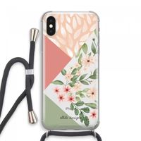 Sweet heaven geometrics: iPhone XS Max Transparant Hoesje met koord