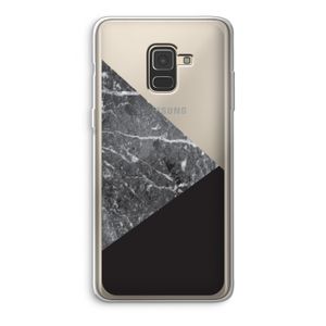 Combinatie marmer: Samsung Galaxy A8 (2018) Transparant Hoesje