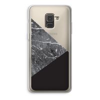 Combinatie marmer: Samsung Galaxy A8 (2018) Transparant Hoesje