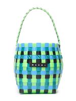 Marni Kids Pod woven bucket bag - Vert